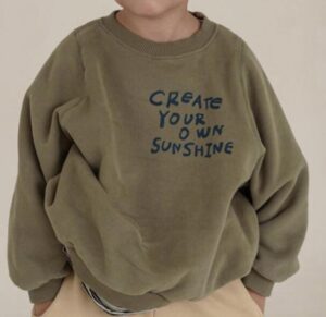 Mini Fashion™ - Leuke Printen - Trui Groen / 120 (5 jaar) | Educatief Speelgoed