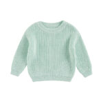 Mini Fashion™ - Zacht&Comfortabel - Gebreide Kinder Trui Blauw / 110 (2-3 jaar) | Educatief Speelgoed