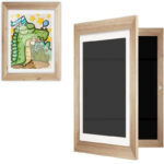 Magnetic Frame™ - Toon je creaties - Kunstlijst A4 / Bruin hout | Educatief Speelgoed