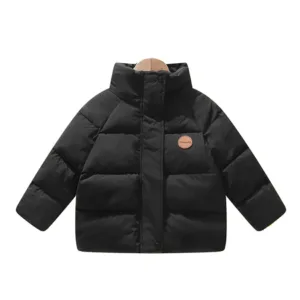 Mini Fashion™ - Ademend&Warm - Winterjas Zwart / 116 (6-7 jaar) | Educatief Speelgoed