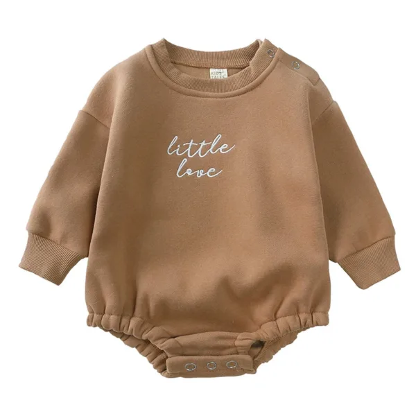 Mini Fashion™ - Warm&Comfortabel - Trui Romper Bruin / 80 (9-12 maanden) | Educatief Speelgoed - Afbeelding 1