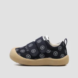 Mini Fashion™ - Ademend Materiaal - Schoenen met print Blauw / 15 (6-12 maanden) | Educatief Speelgoed