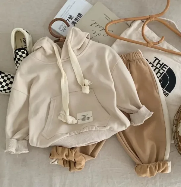 Mini Fashion™ - Pleasure Fun - Hoodie Beige / 80 (18-24 maanden) | Educatief Speelgoed - Afbeelding 1