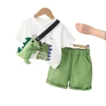 Mini Fashion™ - Dino Dash - Stoere Zomerset Jongens 92 ( 1-2 jaar) | Educatief Speelgoed