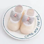 Mini Fashion™ - Nooit Meer Uitglijden - Anti Slip Sokken Beige / 24 (3-3.5 jaar) | Educatief Speelgoed