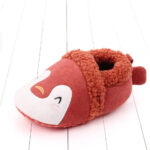 Mini Fashion™ - Knuffel zachte dieren - Peuter Dieren pantoffels Pinguin Rood / 17 (13-18 maanden) | Educatief Speelgoed