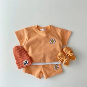 Mini Fashion™ - Zomerse Vrolijkheid - Zomerset Oranje / 100 (1.5-2 jaar) | Educatief Speelgoed