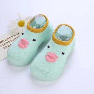 Mini Fashion™ - Slip Vaste Zool - Schoen Sokken Licht Groen / 24/25 (2-3 jaar) | Educatief Speelgoed
