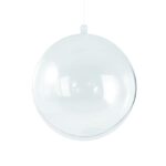 Plastic bal - transparant - 6 cm