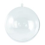 Plastic bal - transparant - 8 cm