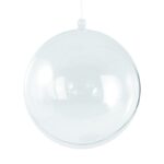 Plastic bal - transparant - 10 cm