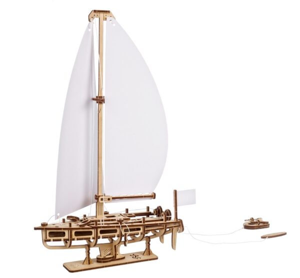 Ugears houten 3D puzzel - Ocean Beauty Yacht - Afbeelding 1