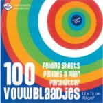 Vouwblaadjes 100 stuks- 12x12 cm
