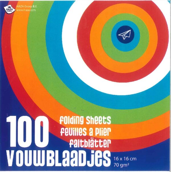 Vouwblaadjes 100 stuks- 16x16 cm - Afbeelding 1