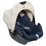 Zonnekap Dooky Hoody Romantic Leaves Beige