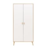 Kast Bopita Jort White/Natural 2-deurs