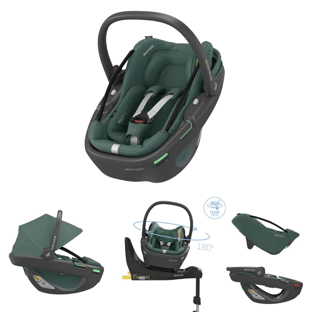 Autostoel Maxi-Cosi Coral Black 360° Essential Green - Afbeelding 1