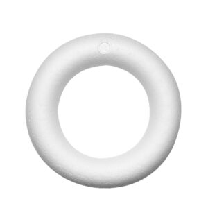 Piepschuim ring met platte kant - 12 cm