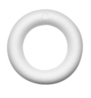 Piepschuim ring met platte kant - 17 cm