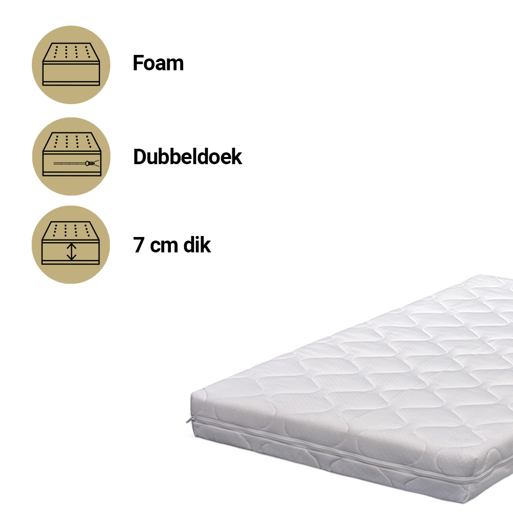 Matras Wieg Best Sleep 40x80 Comfort Superior Matras Wieg Best Sleep 40x80 Comfort Superior - Afbeelding 1
