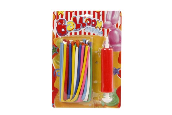 Figuurballonnen - 20 stuks - inclusief pomp - Afbeelding 1