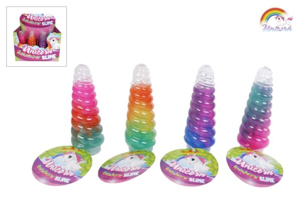 Unicorn hoorn met slijm - Afbeelding 1