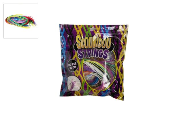 Scoubidoutouwtjes - 80 cm - 100 stuks - Afbeelding 1
