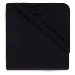 Hoeslaken Boxmatras Jollein Rond 95cm Jersey Black