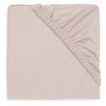 Hoeslaken Boxmatras Jollein Rond 95cm Jersey Nougat
