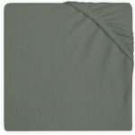 Hoeslaken Ledikant Jollein 60x120 Jersey Ash Green