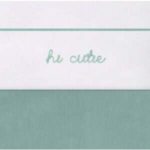 Laken Wieg Jollein 75x100 Hi Cutie Ash Green
