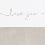 Laken Wieg Jollein 75x100 Love You Nougat