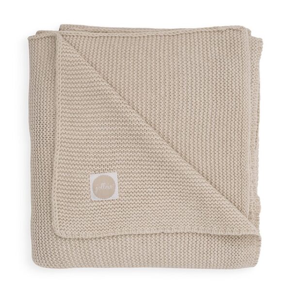 Deken Wieg Jollein 75x100 Basic Knit Nougat - Afbeelding 1