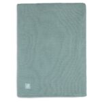 Deken Ledikant Jollein Basic Knit 100x150 Forest Green/Fleece