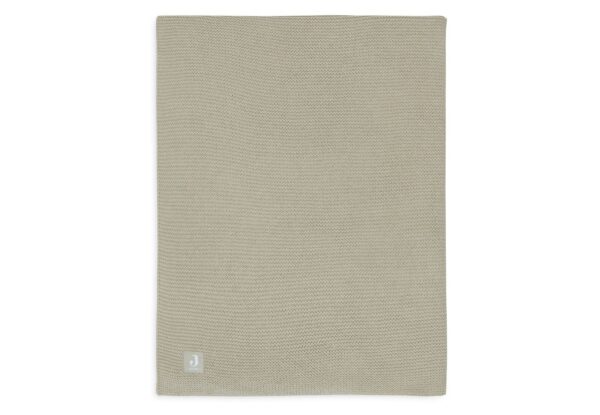 Deken Wieg Jollein 75x100 Basic Knit Olive Green - Afbeelding 1
