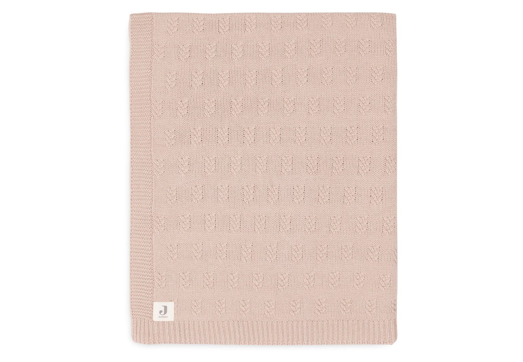 Deken Wieg Jollein 75x100 Grain Knit Wild Rose Deken Wieg Jollein 75x100 Grain Knit Wild Rose - Afbeelding 1