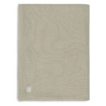 Deken Wieg Jollein 75x100 Basic Knit Olive Green/Fleece