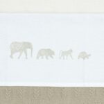 Laken Ledikant Jollein 120x150 Animals Olive Green