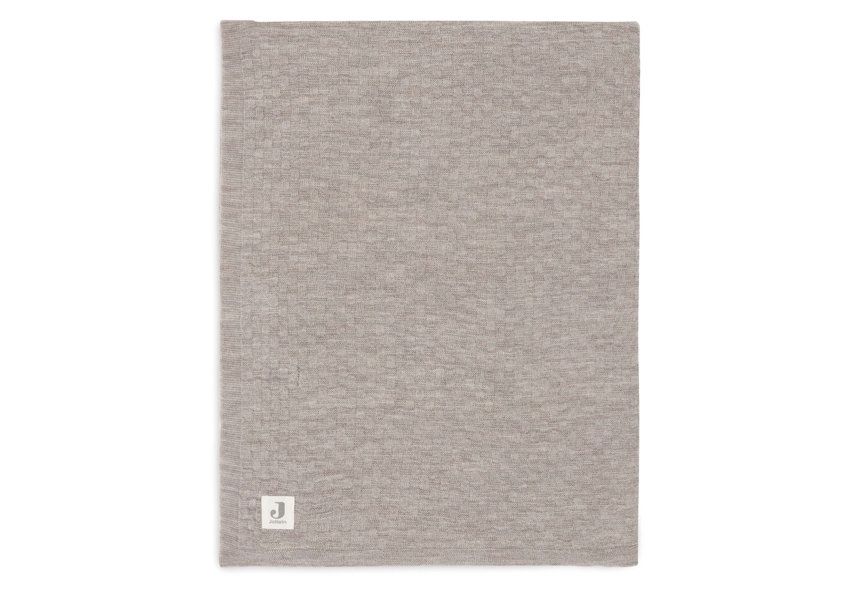 Deken Ledikant Jollein Weave Knit Merino Wool 100x150 Funghi - Afbeelding 1