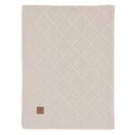 Deken Ledikant Jollein 100x150 Check Knit Oatmeal