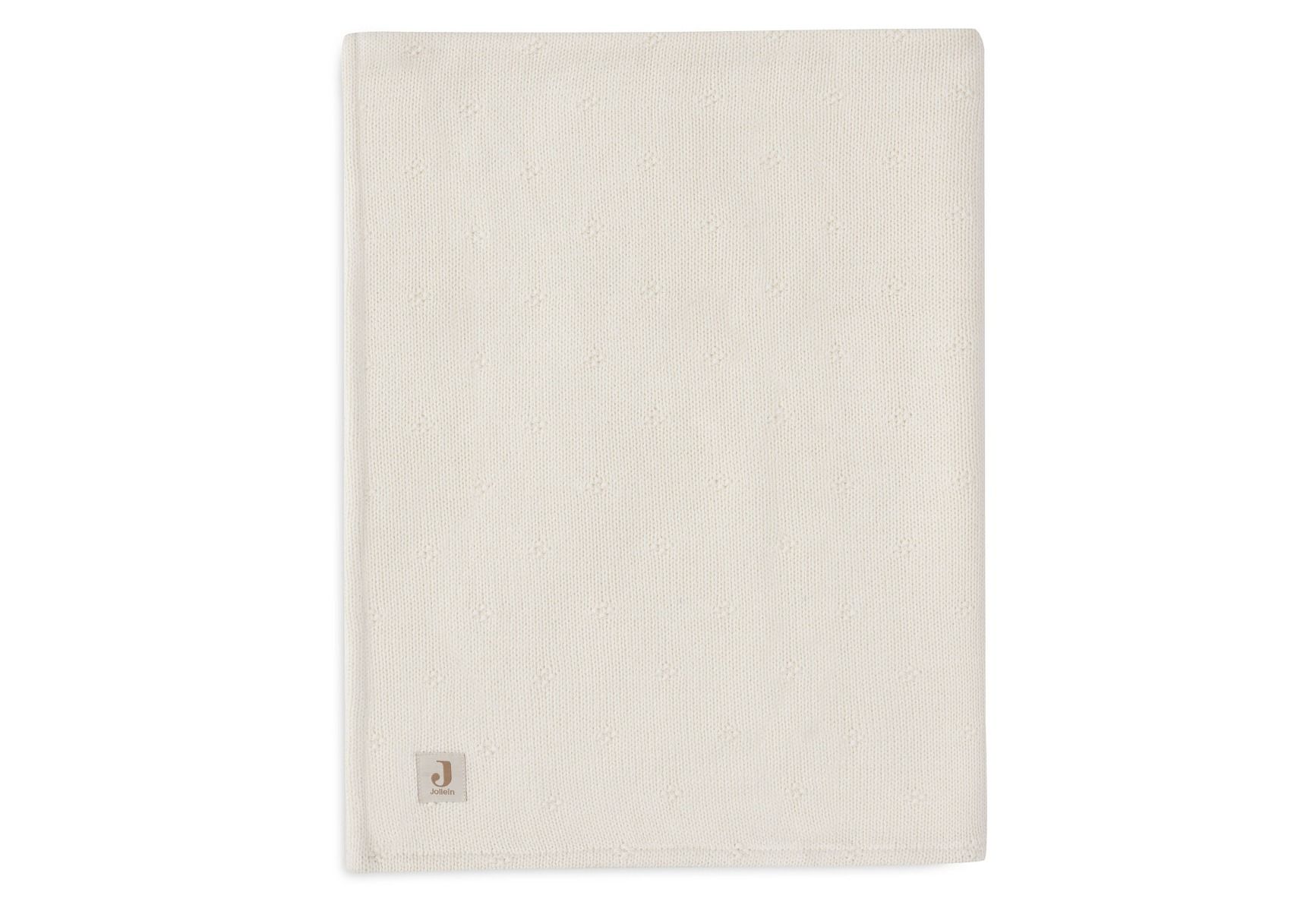 Deken Ledikant Jollein 100x150 Cosy Knit Velvet Ivory - Afbeelding 1