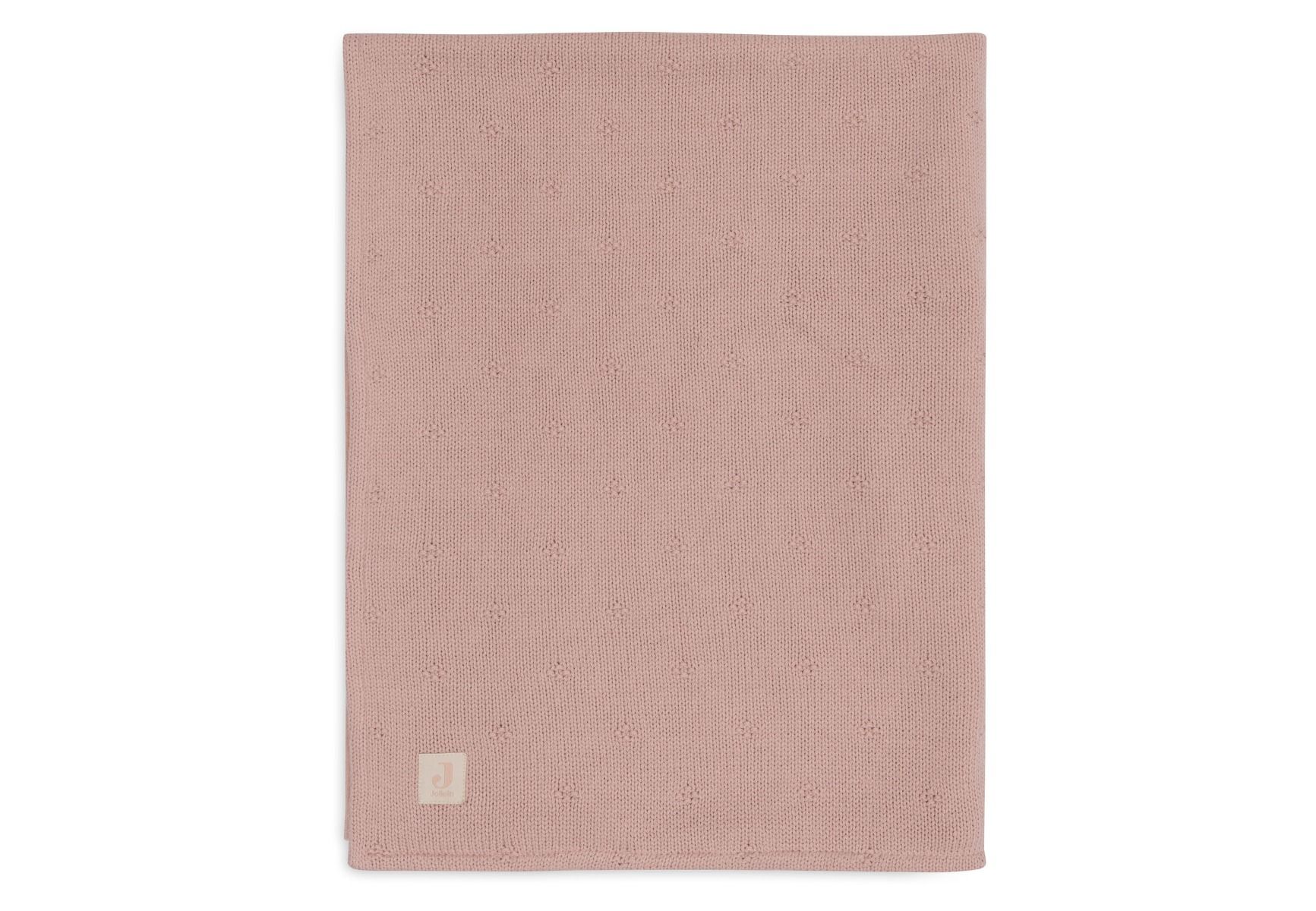 Deken Ledikant Jollein 100x150 Cosy Knit Velvet Wild Rose - Afbeelding 1