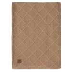 Deken Ledikant Jollein 100x150 Check Knit Teddy Fleece Biscuit