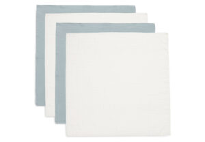 Multidoek Jollein Hydrofiel 70x70 Sea Green/Ivory 4-pack
