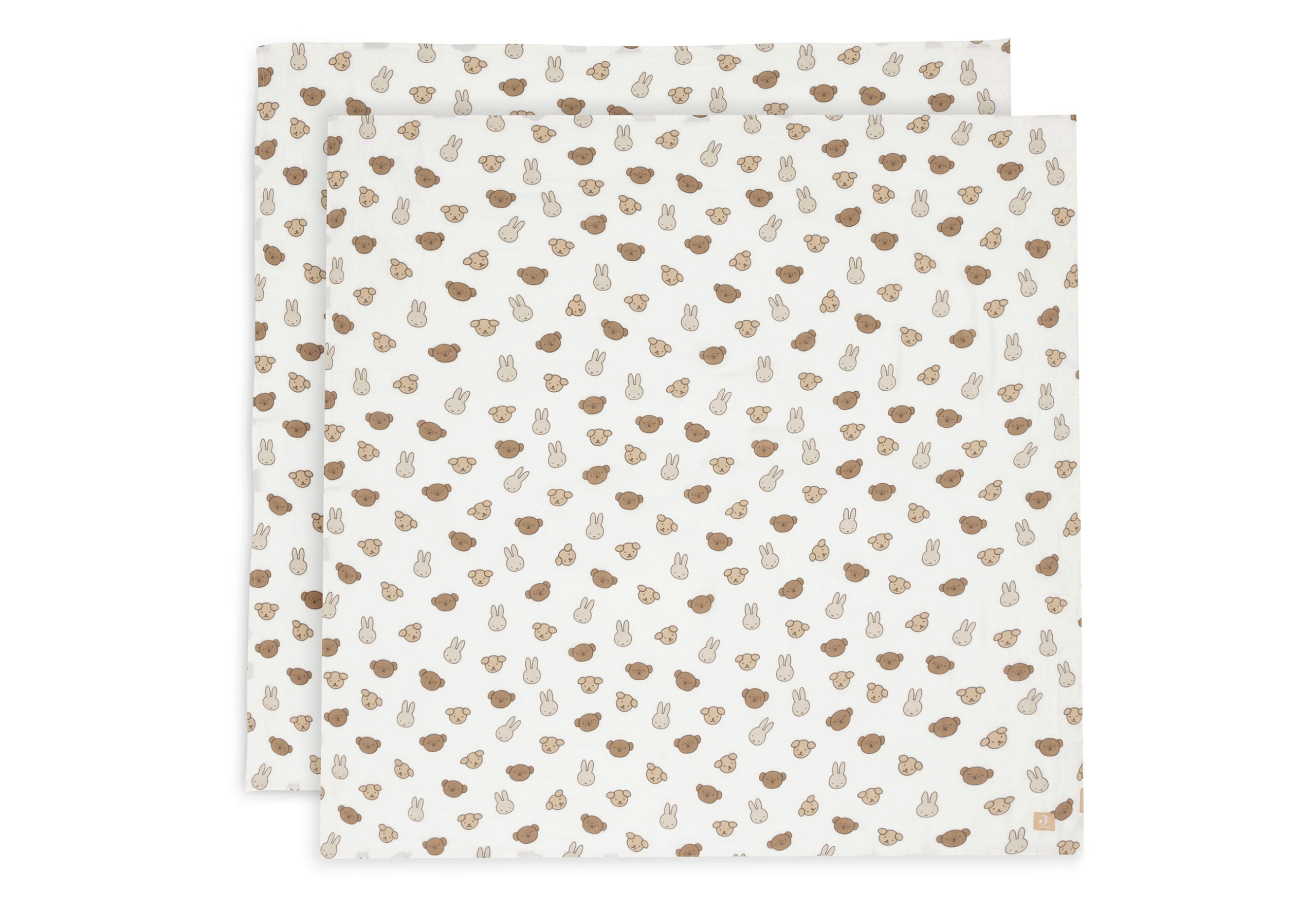 Multidoek Jollein Hydrofiel 115x115 Nijntje And Friends 2-pack - Afbeelding 1