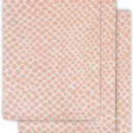 Washandjes Jollein Hydrofiel Snake Pale Pink 3-pack