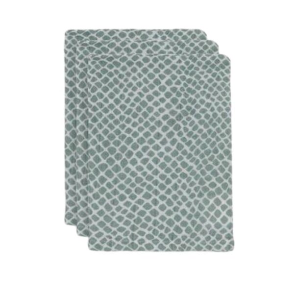 Monddoekjes Jollein Hydrofiel Snake Ash Green 3 st - Afbeelding 1