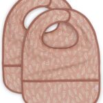 Slabber Jollein Waterproof Meadow Rosewood 2-pack