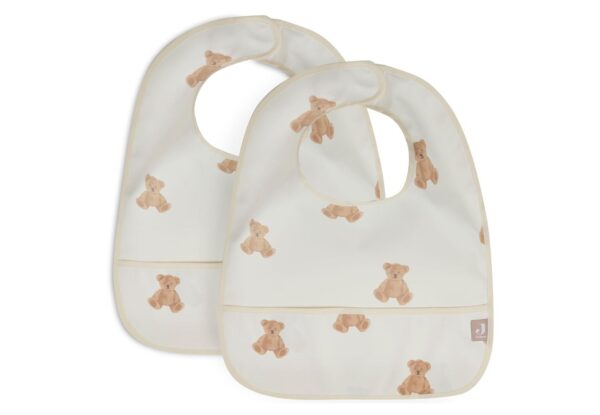 Slabber Jollein Waterproof Teddy Bear 2-pack - Afbeelding 1