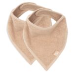 Slabber Bandana Jollein Badstof Biscuit 2-pack